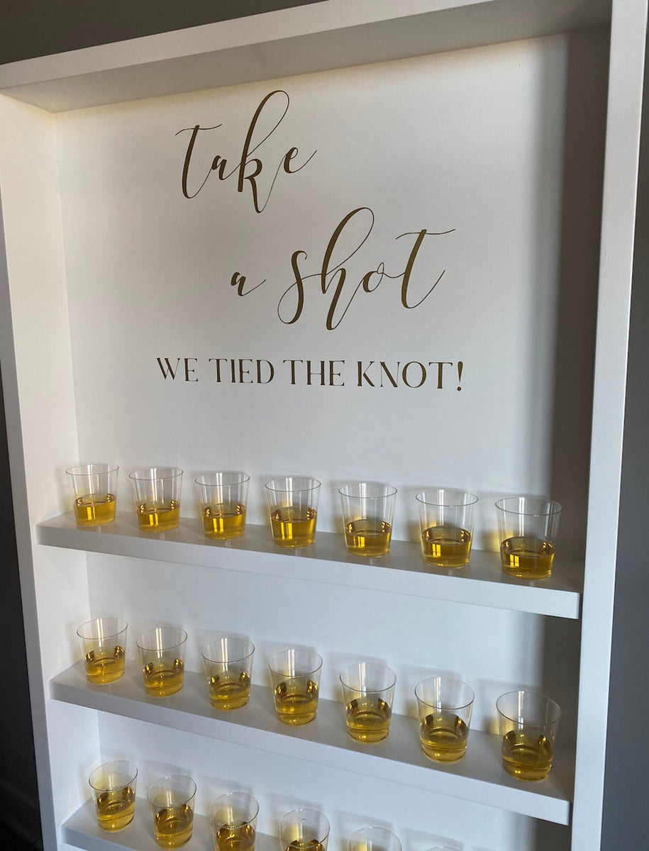 Shot glass wall holder clearance