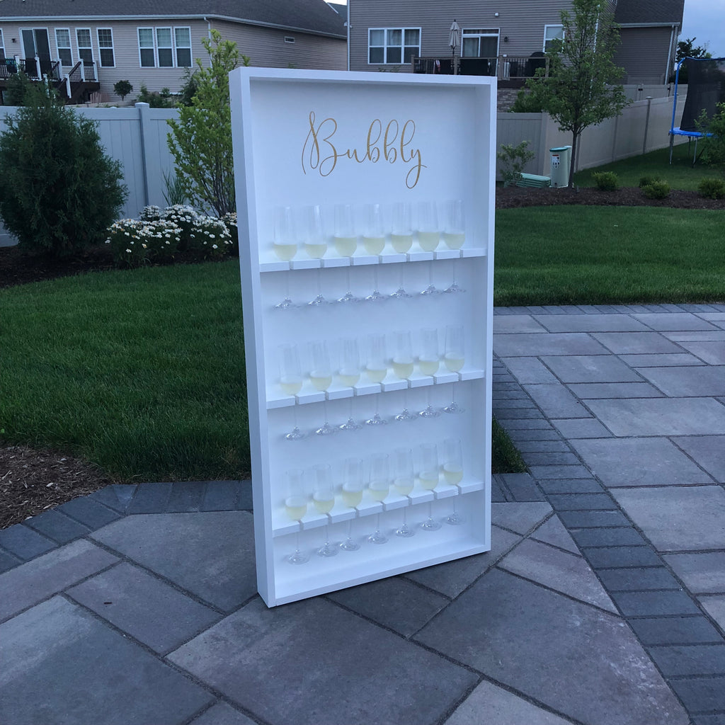 Champagne Wall With Stand - TreatWalls