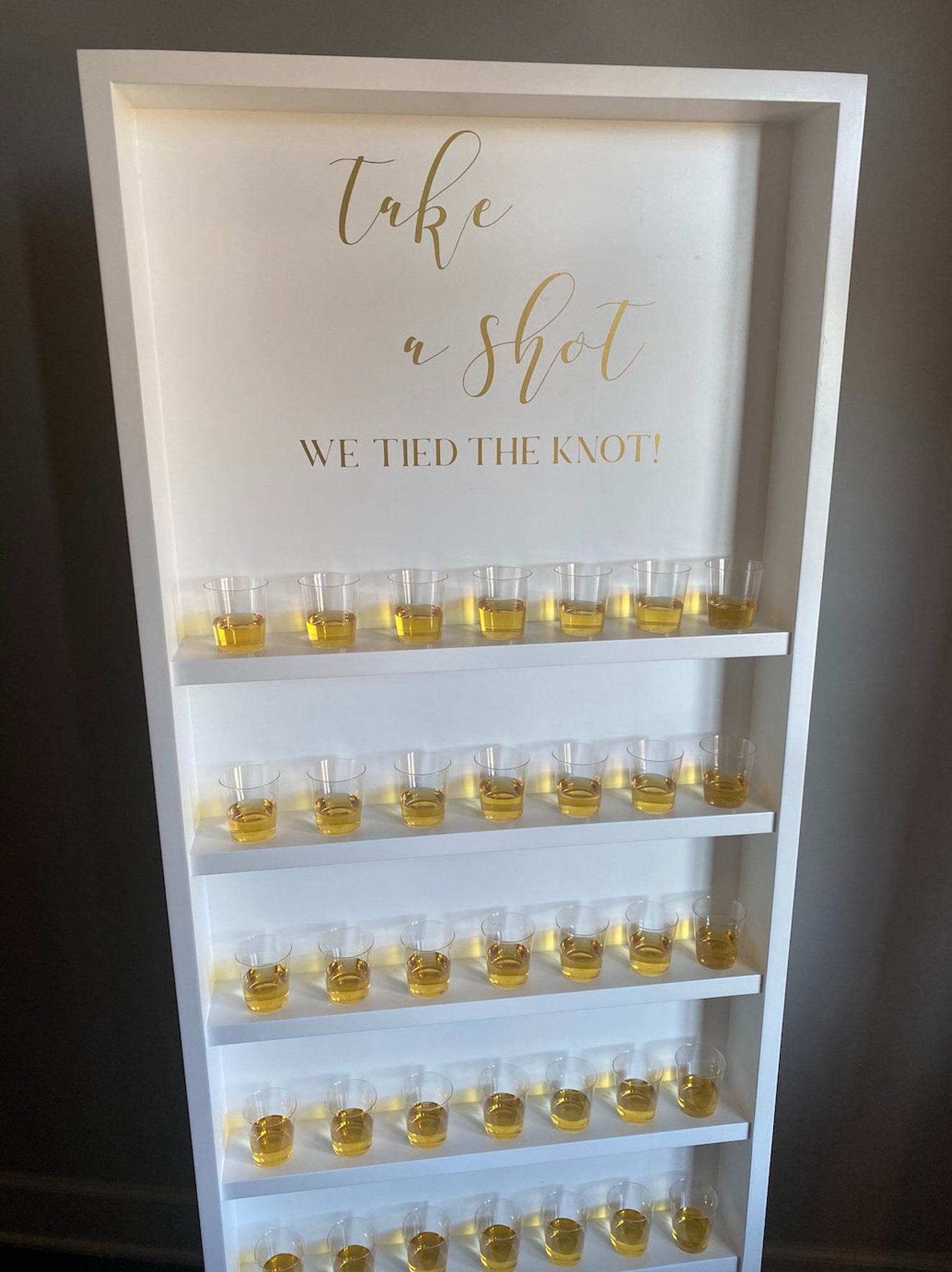 Shot Wall With Stand (Wood)