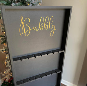 Champagne Wall With Stand (Black & Gold)